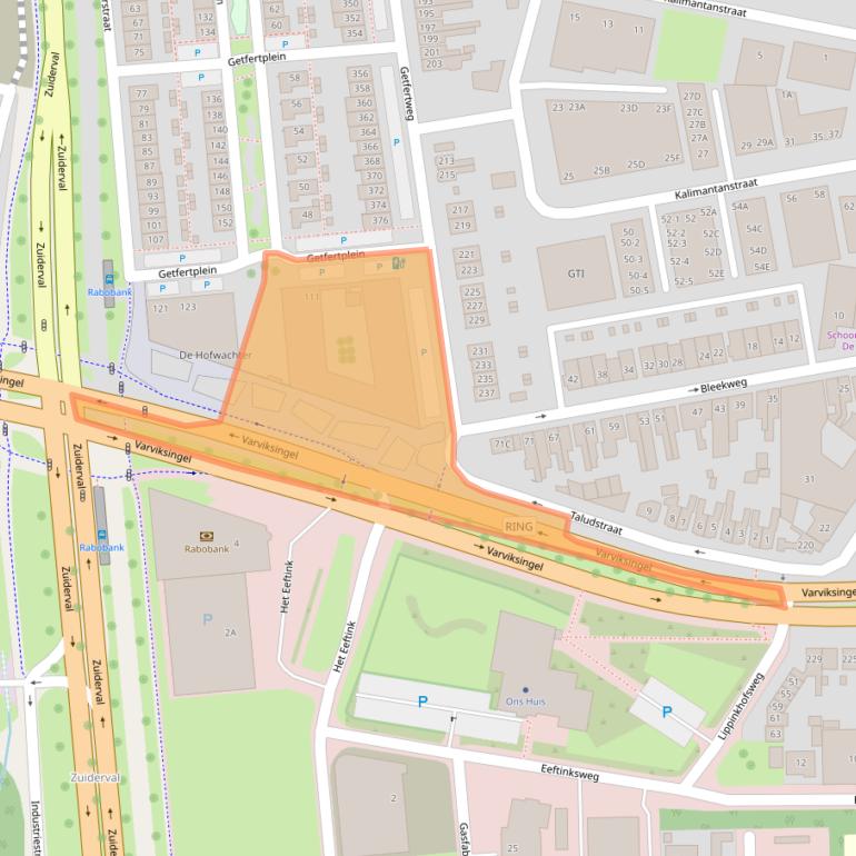 Kaart van postcodegebied 7512HJ.