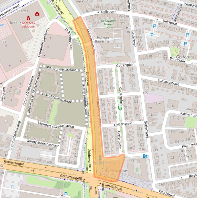 Kaart van postcodegebied 7512HK.