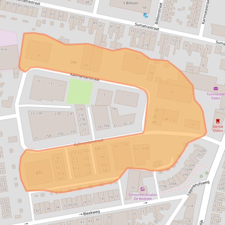 Kaart van postcodegebied 7512HM.