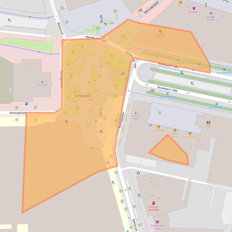 Kaart van postcodegebied 7512KZ.