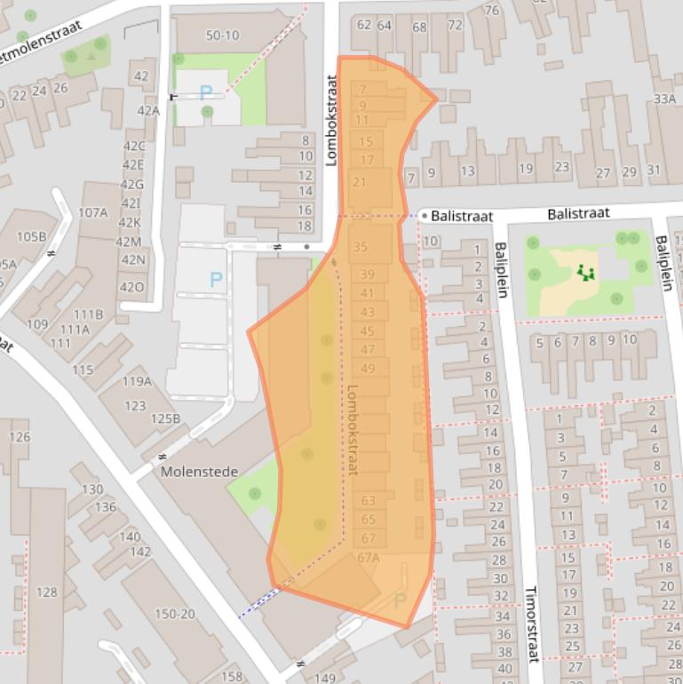 Kaart van postcodegebied 7512XA.