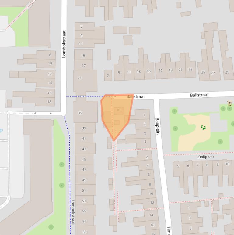 Kaart van postcodegebied 7512XD.