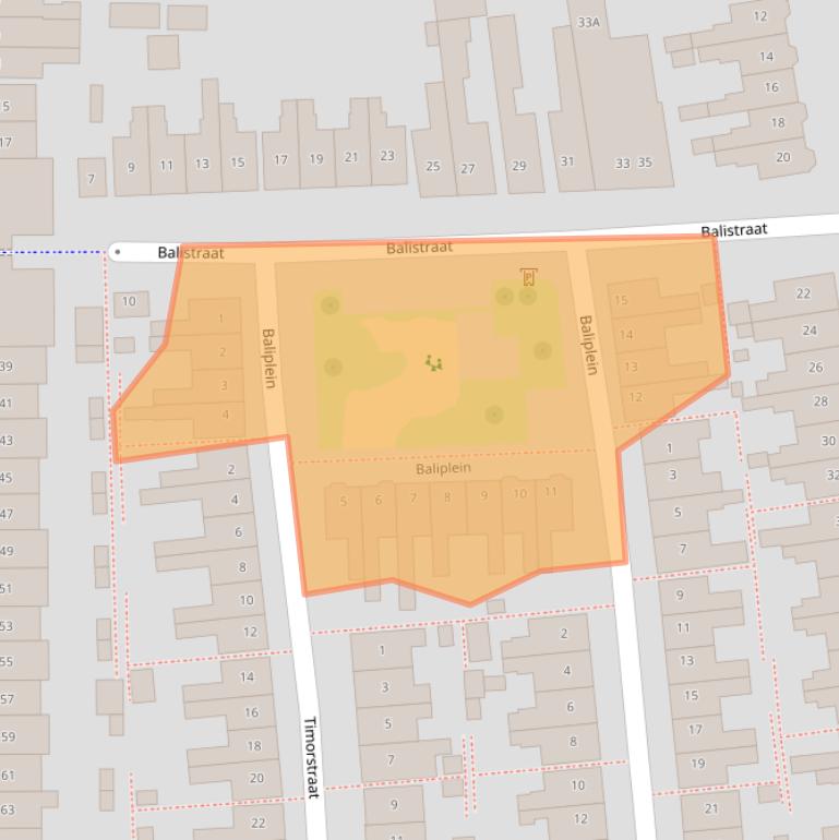 Kaart van postcodegebied 7512XE.