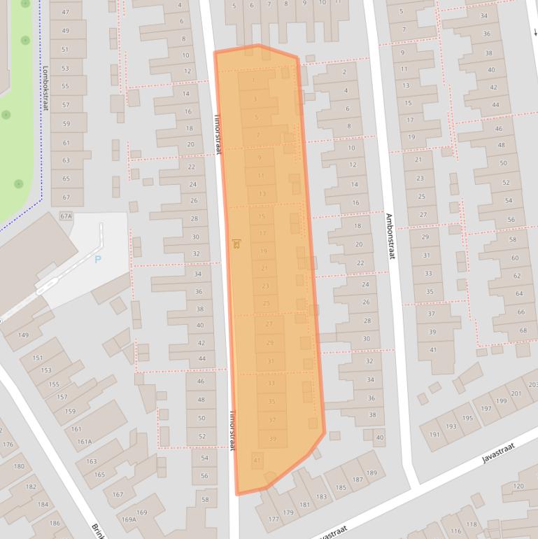 Kaart van postcodegebied 7512XG.