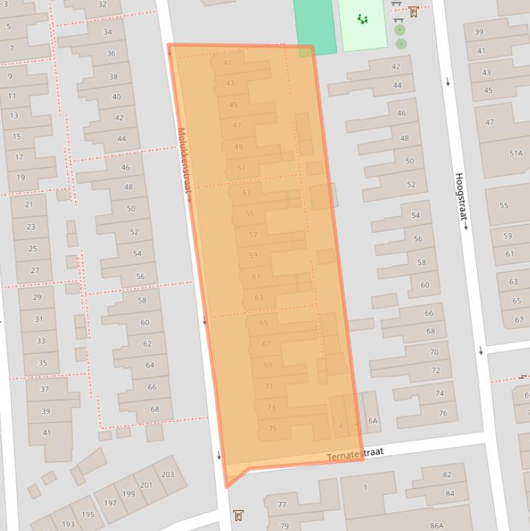 Kaart van postcodegebied 7512XN.