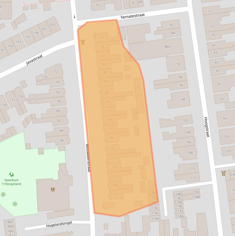 Kaart van postcodegebied 7512XP.