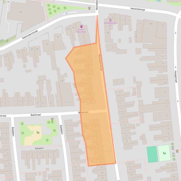 Kaart van postcodegebied 7512XR.