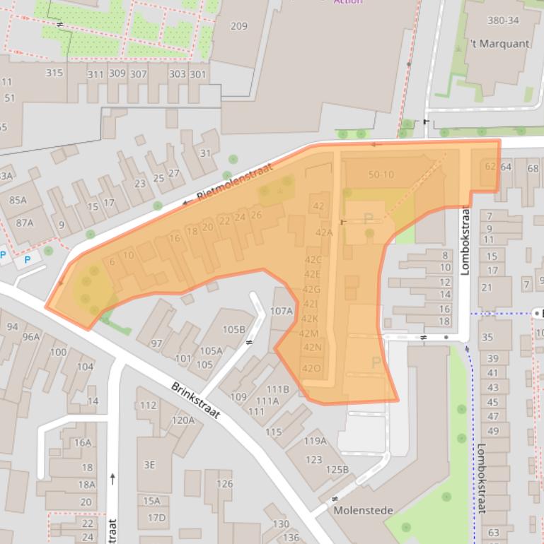 Kaart van postcodegebied 7512XW.