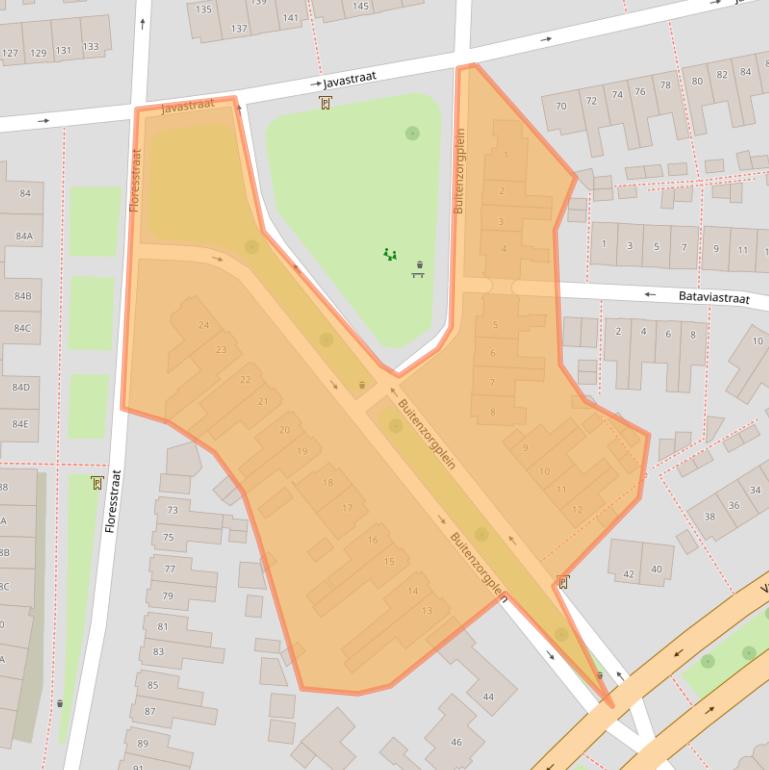 Kaart van postcodegebied 7512ZB.