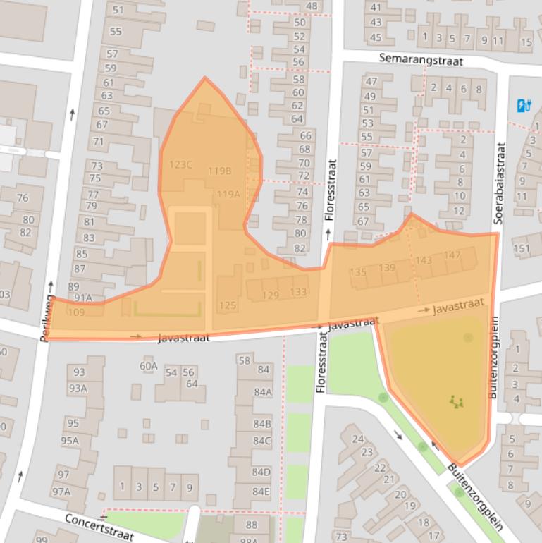 Kaart van postcodegebied 7512ZE.