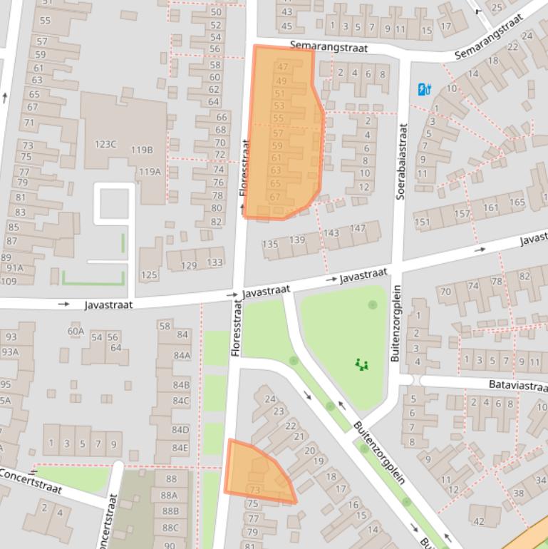 Kaart van postcodegebied 7512ZN.