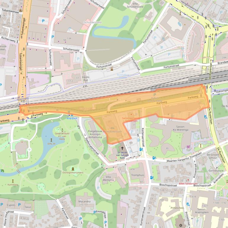 Kaart van postcodegebied 7513AR.