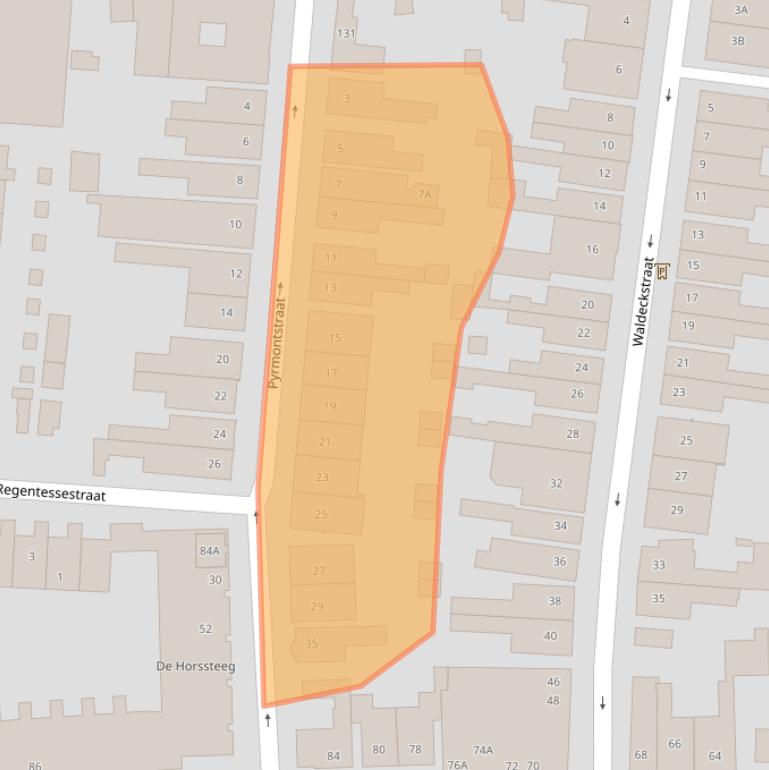 Kaart van postcodegebied 7513BN.