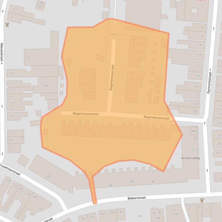 Kaart van postcodegebied 7513BT.