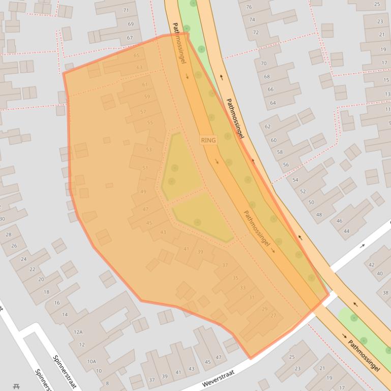 Kaart van postcodegebied 7513CB.