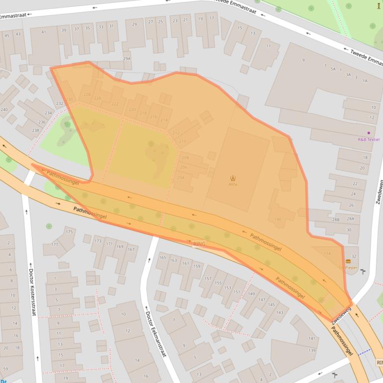 Kaart van postcodegebied 7513CM.