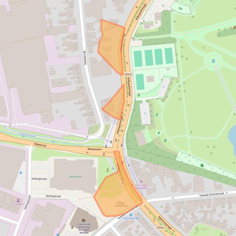 Kaart van postcodegebied 7513CR.
