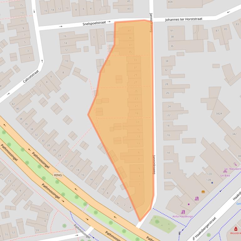 Kaart van postcodegebied 7513DE.