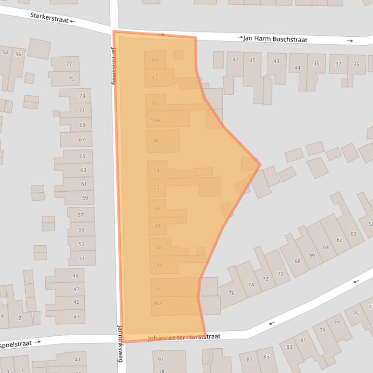 Kaart van postcodegebied 7513DL.
