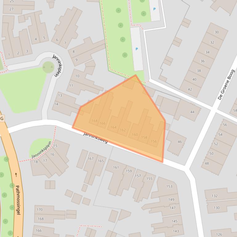 Kaart van postcodegebied 7513DP.