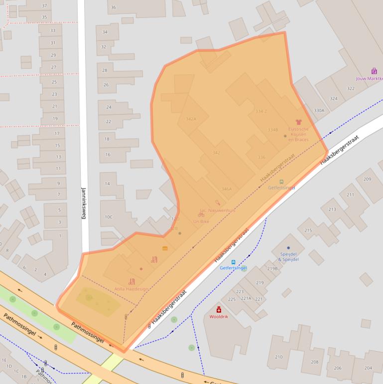 Kaart van postcodegebied 7513EJ.