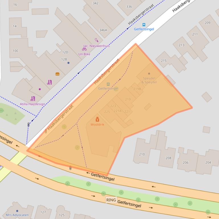 Kaart van postcodegebied 7513EN.