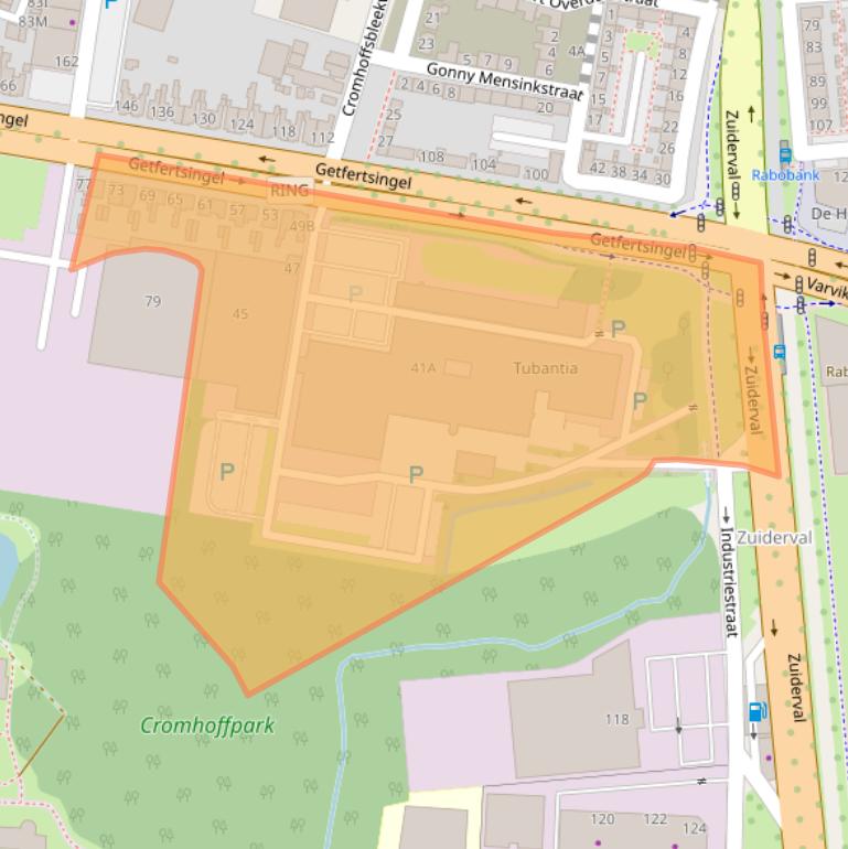 Kaart van postcodegebied 7513GA.