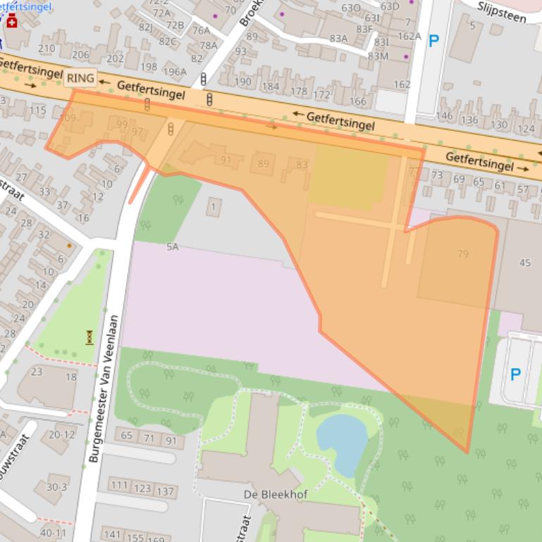 Kaart van postcodegebied 7513GB.