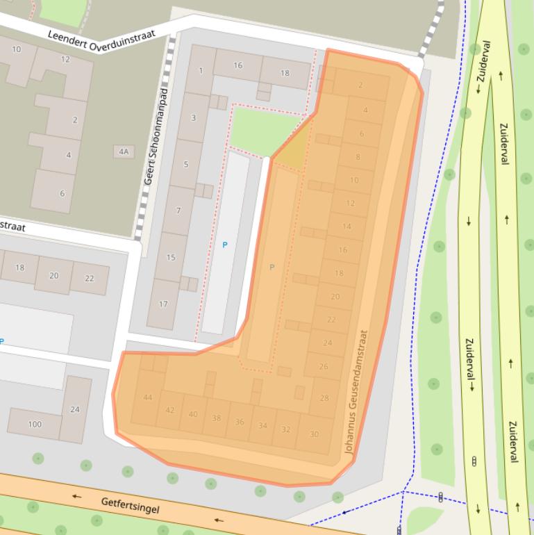 Kaart van postcodegebied 7513GL.