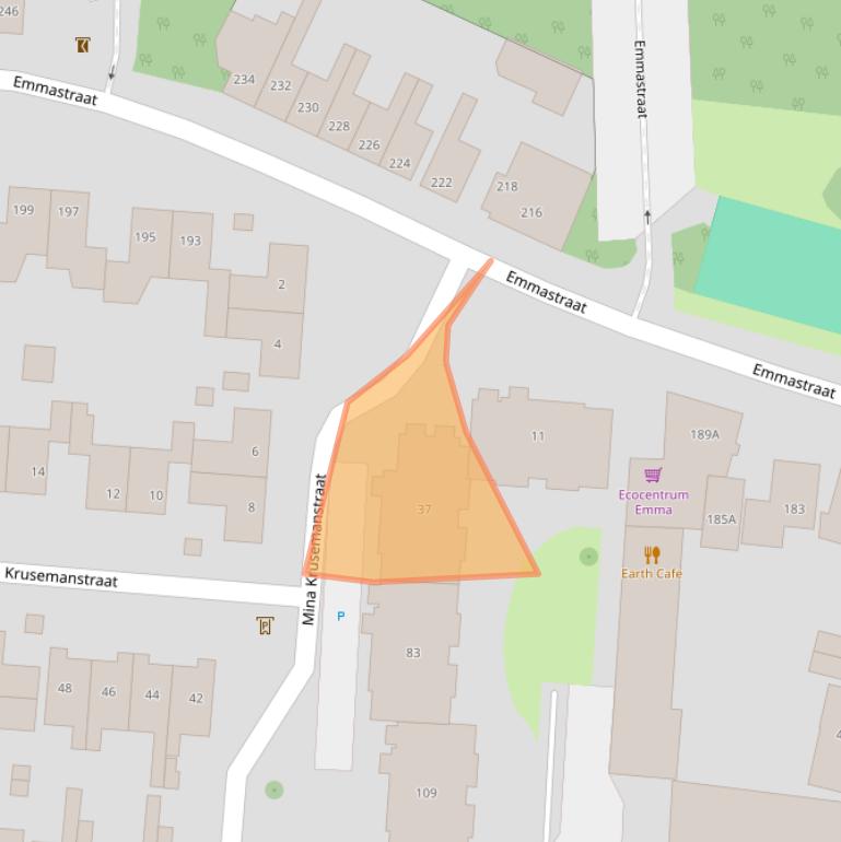 Kaart van postcodegebied 7513HB.