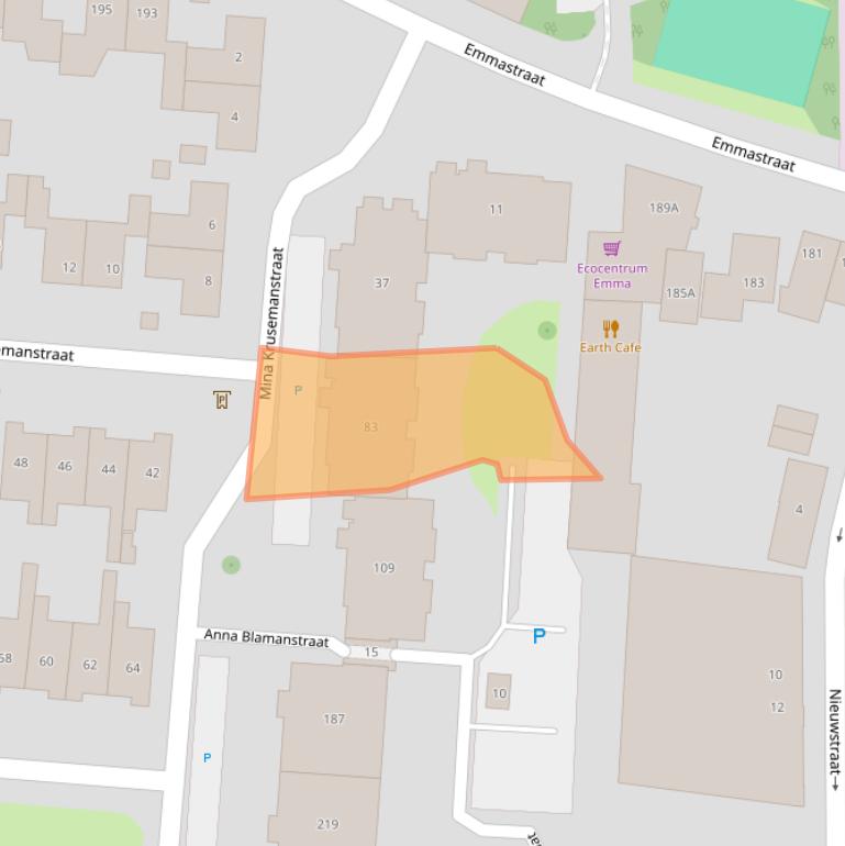 Kaart van postcodegebied 7513HC.