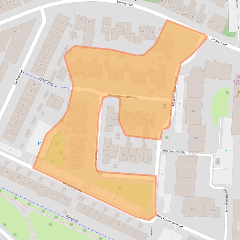 Kaart van postcodegebied 7513HK.