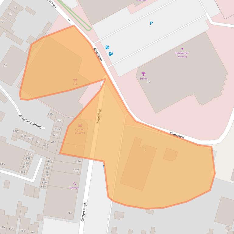 Kaart van postcodegebied 7513JB.