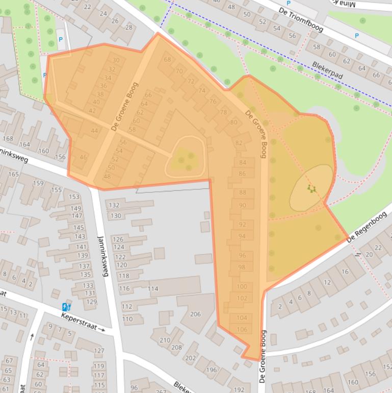 Kaart van postcodegebied 7513KB.