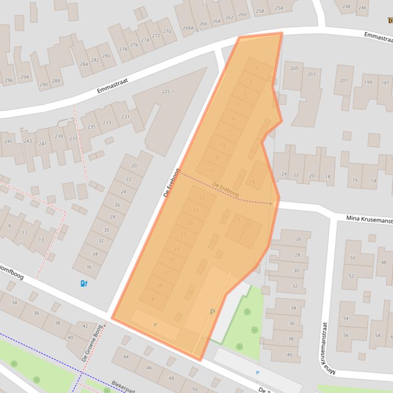 Kaart van postcodegebied 7513KD.