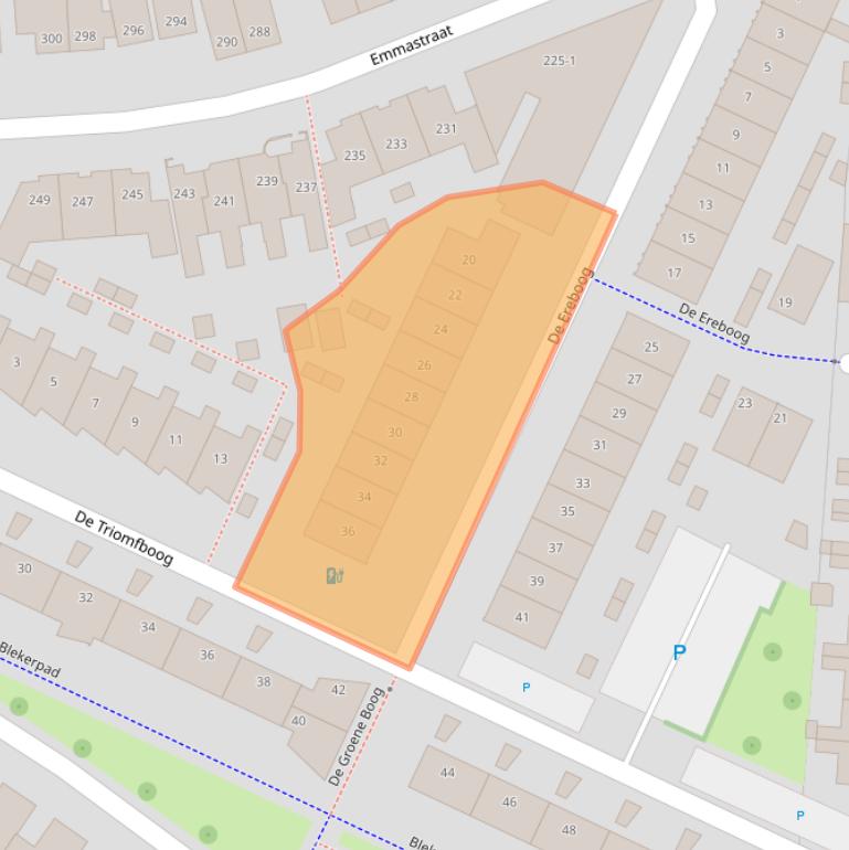 Kaart van postcodegebied 7513KE.