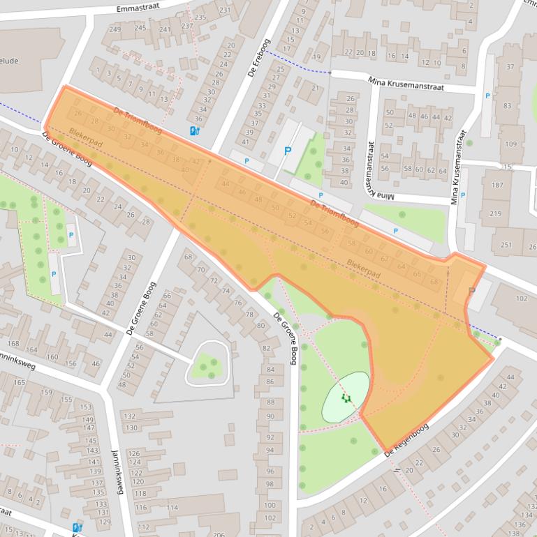 Kaart van postcodegebied 7513KH.