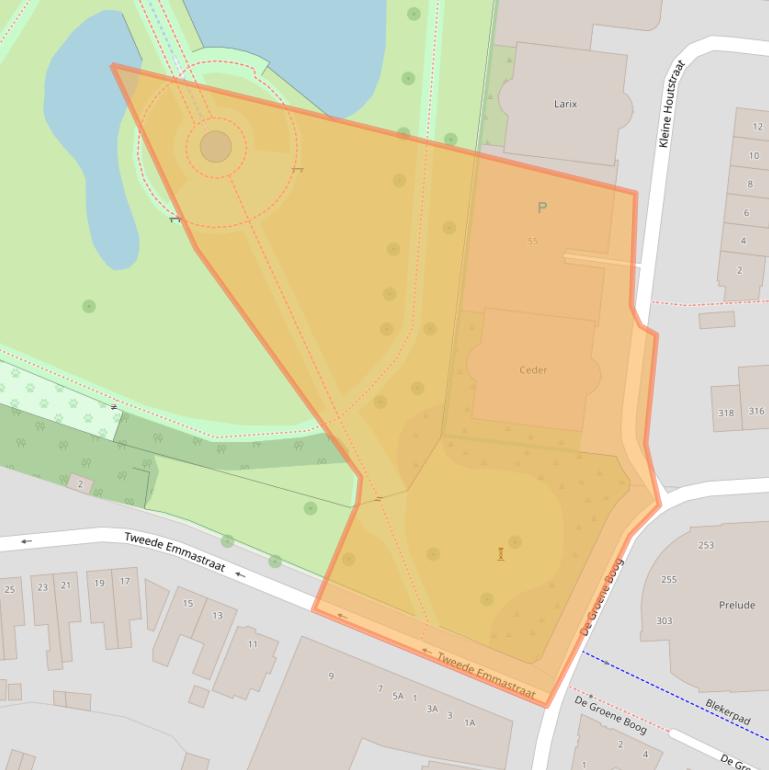 Kaart van postcodegebied 7513WB.