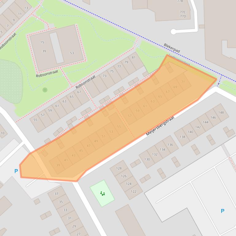 Kaart van postcodegebied 7513XB.