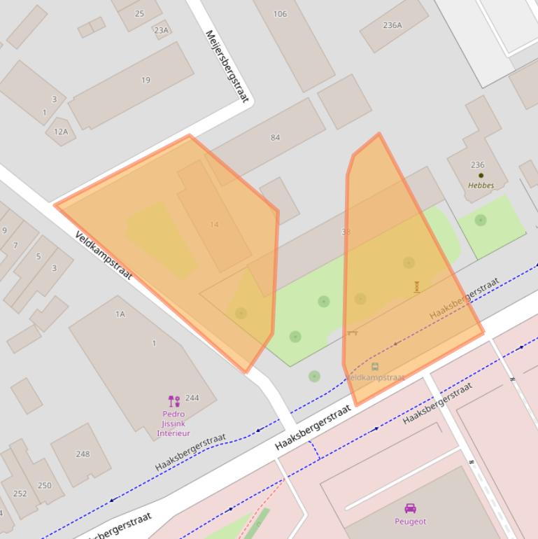 Kaart van postcodegebied 7513XD.