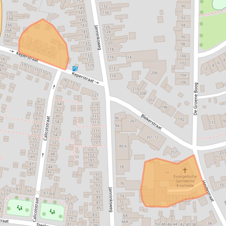 Kaart van postcodegebied 7513ZM.