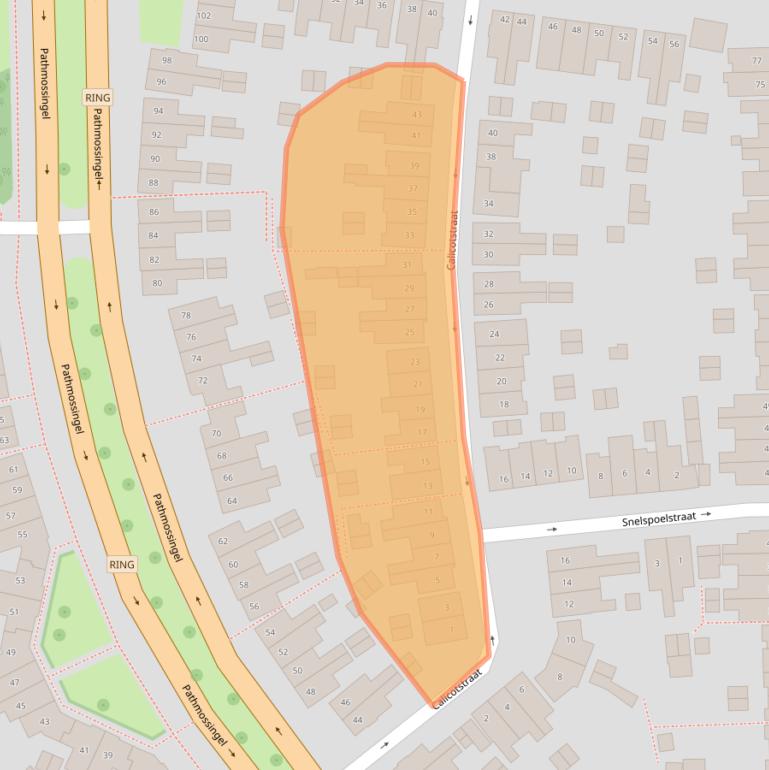 Kaart van postcodegebied 7513ZP.