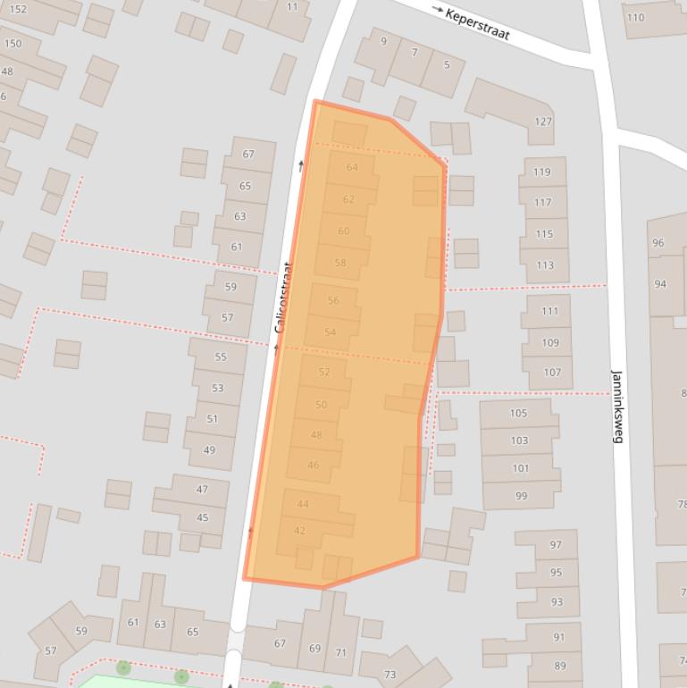 Kaart van postcodegebied 7513ZT.