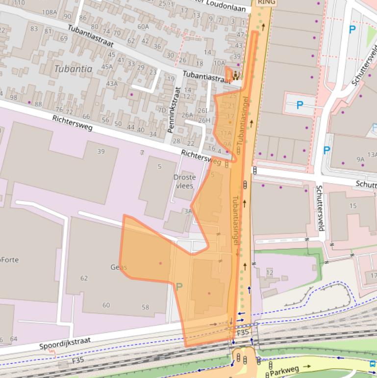 Kaart van postcodegebied 7514AA.