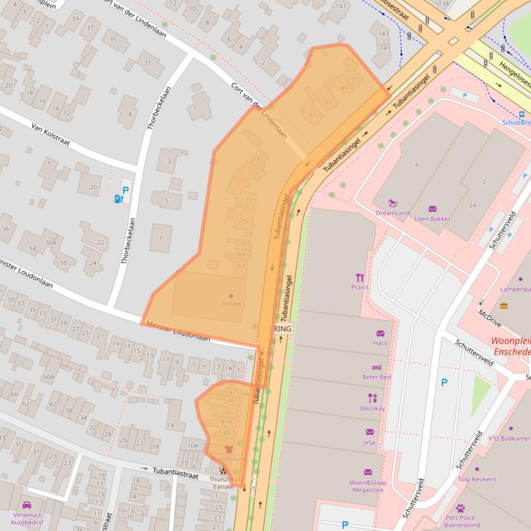 Kaart van postcodegebied 7514AB.