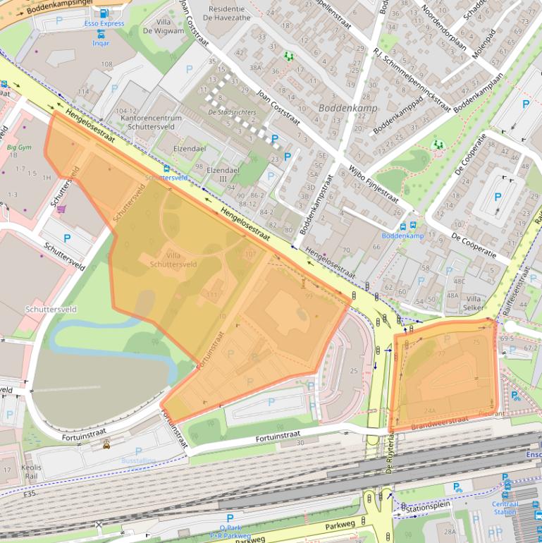 Kaart van postcodegebied 7514AE.