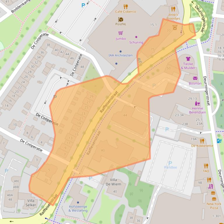 Kaart van postcodegebied 7514AM.