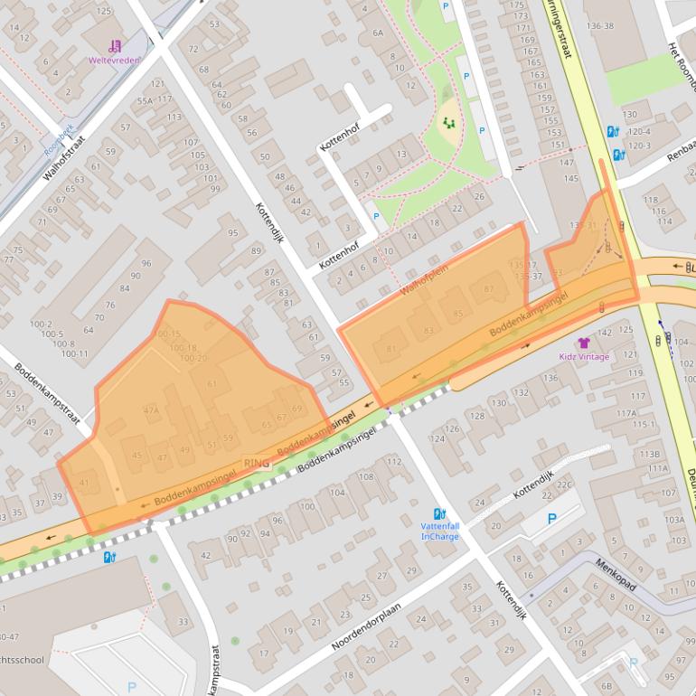 Kaart van postcodegebied 7514AP.