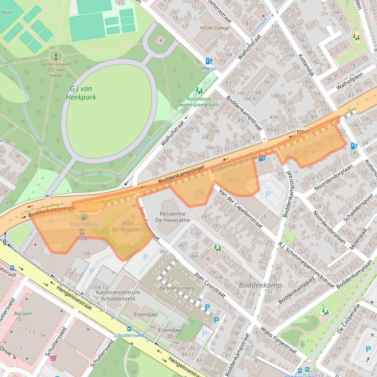 Kaart van postcodegebied 7514AR.