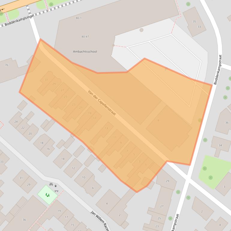 Kaart van postcodegebied 7514AW.